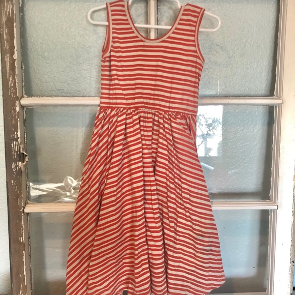 Alice & Ames Other - Alice & Ames red/cream stripe tank spin dress.